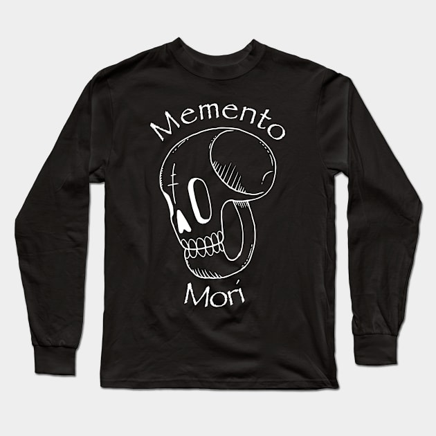 Memento Mori Stoic Philosophy Long Sleeve T-Shirt by A-Buddies